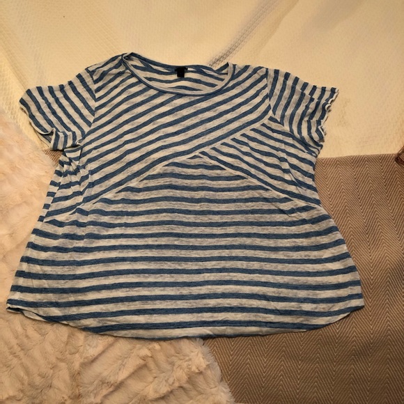 J. Crew linen tee L - Picture 2 of 6